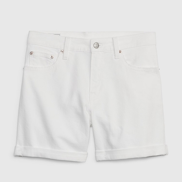 5" Mid Rise Girlfriend Shorts - Picture 4 of 4